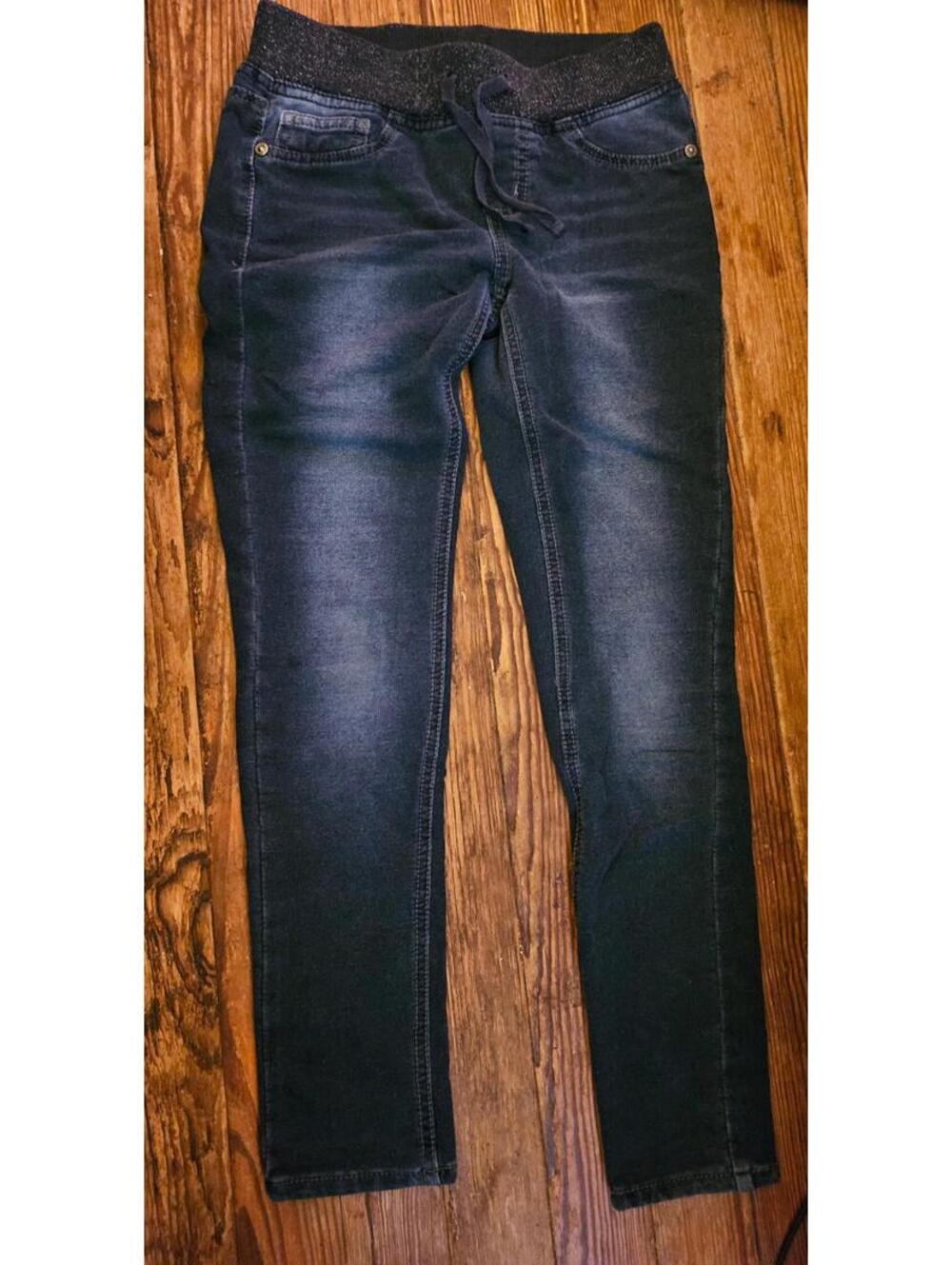 Arizona Jeans Size 10 Girls sparkly elastic waist - EUC
